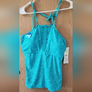 Catalina Women's Swim Top in Turquoise